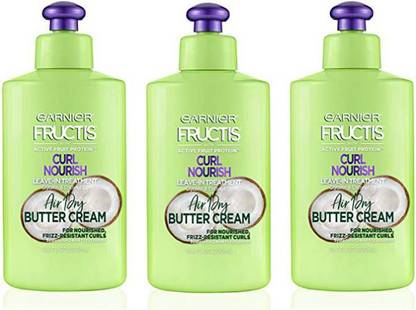 GARNIER Hair Care Fructis Curl Nourish Butter Cream Leave-in Conditioner for