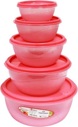 BYGONE Plastic Grocery Container  - 2.6 L, 1.6 L, 900 ml, 525 ml, 295 ml