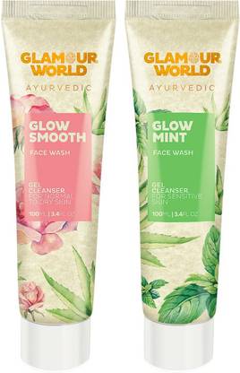 Glamour World Ayurvedic Glow Neem and Glow Smooth  Face Wash