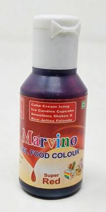 Marvino Edible Cake Icing Whipping Cream Gel Color20 Red