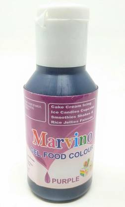 Marvino Edible Cake Icing Whipping Cream Gel Color Purple