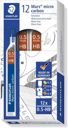 STAEDTLER 0.5mm HB Black leads for Pencil