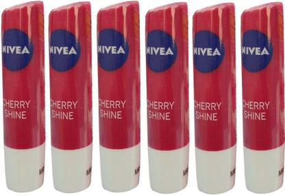 NIVEA Cherry Shine / Charming Cherry Lip Balm 4.8g*6 Cherry