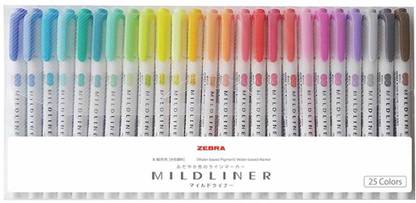 Zebra Highlighter pens Mildliner