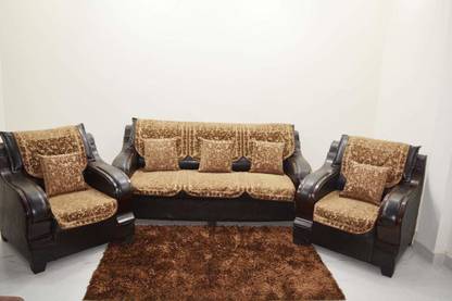 KINGLY Jacquard Floral 3+1+1 Seater Sofa Cover