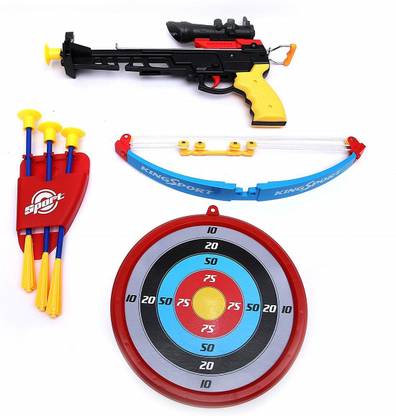 Wembley Toys Super Archery Bow & Arrow Set with Dart Target Board for Kids Bows & Arrows