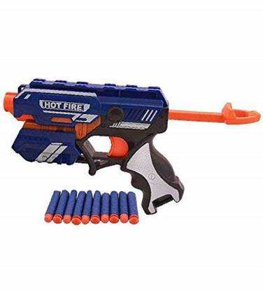 nawani Sharp Soft Shooter Gun with Pull Lever Operation(No Batteries Required!!) Guns & Darts