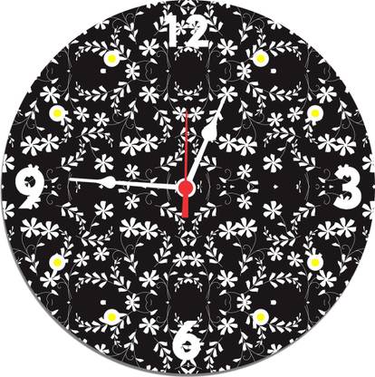 Small Town Panda Analog 23 cm X 2 cm Wall Clock