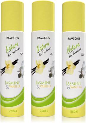 RAMSONS Jasmine And Vanilla Spray Jasmine And Vanilla Air Freshener 250ml Each (Pack Of 3)