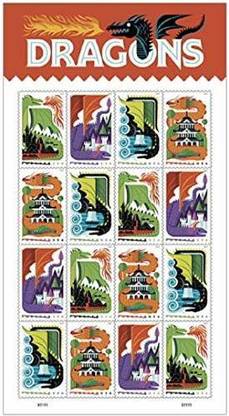 USPS Dragons - 2018 Forever First Class Postage Stamp
