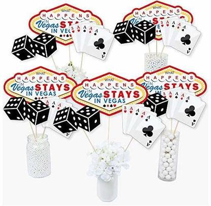 Big Dot Las Vegas - Casino Party Centerpiece Sticks - Table Toppers