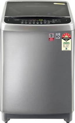 LG 10 kg with Jet Sprey, Auto pre-wash, Smart diagnosis, Smart closing door and 10 water levels Fully Automatic Top Load Washing Machine Silver