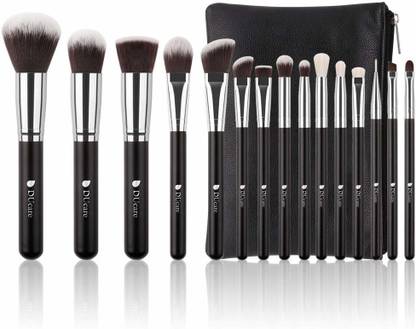 DUcare Professional Kabuki Makeup Brush With Leather Case Bag