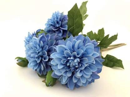 Florence Blue Marigold Artificial Flower