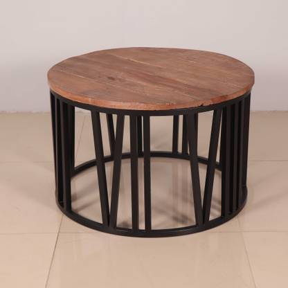 LILA ART AND CRAFTS Rough Acacia Wood Solid Wood Coffee Table