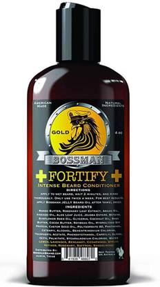 Bossman Gold : Fortify Intense Beard Conditioner To Grow, Thicken, Moisturize And Protec