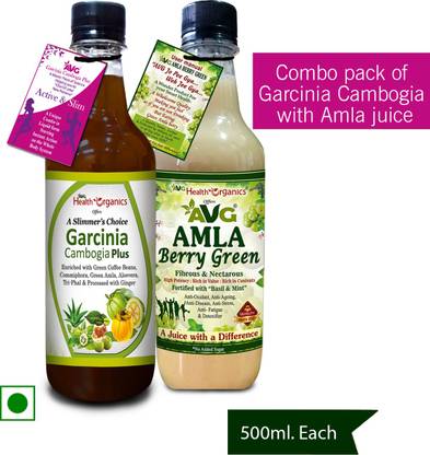 AVG Health Organics Garcinia Cambogia Juice and Amla Juice