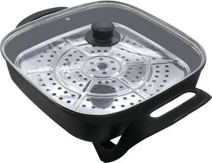 ORBIT Zorro Multipurpose Cooker Pizza Pan Travel Cooker, Food Steamer, Rice Cooker, Egg Cooker, Egg Boiler