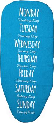 Tidy Homz Table Top Ironing Board Cover With Felt -Days of Week Design(Small) Ironing Board
