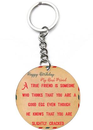 Indian Tag happy birthday my best friend Key Chain