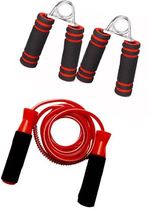 DCS Pro Fitness Combo of Hand Grip + Skipping Rope Fitness Accessory Kit Kit