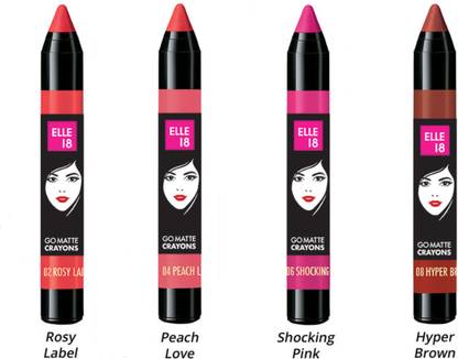 ELLE 18 Go Matte Crayon (Set of 4)