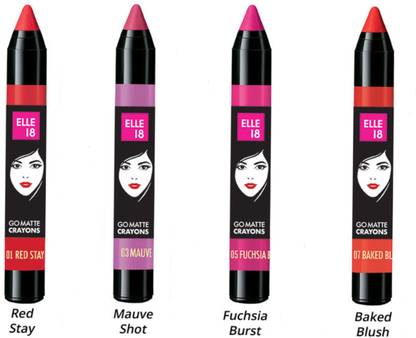 ELLE 18 Go Matte Crayon (Set of 4)