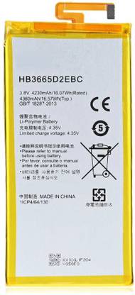 iWell Mobile Battery For  Huawei P8 Max 4230 mAh Lithium-Ion 100% Original Mobile Battery - (HB3665D2EBC)