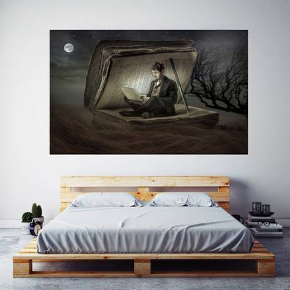 Manipulation Wall Art Canvas Painting Abstract Landscape Pictures Paper Print
