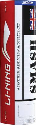LI-NING Smash Nylon Shuttle  - White