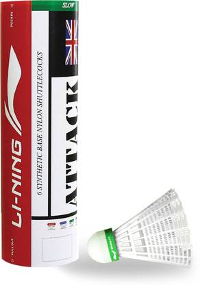 LI-NING Attack Nylon Shuttle  - White