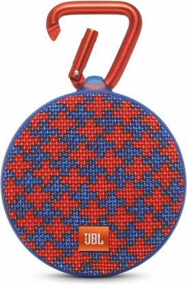 JBL Clip 2 Portable Wireless Bluetooth Speaker - Red & Blue 2 W Bluetooth Speaker