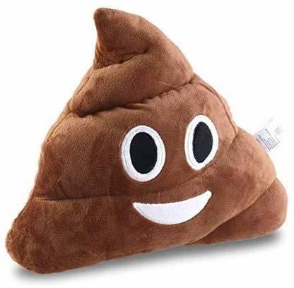 Bestomz Poop Plush Pillow Round Cushion Toy Brown  - 5 inch