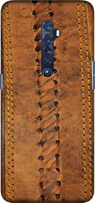 CASEMANTRA Back Cover for Oppo Reno2, CPH1907 - leather pattern Print
