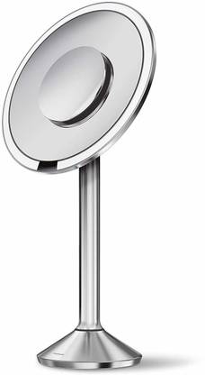 simplehuman Sensor Mirror Pro, 8 Inch Round, 5X + 10X Magnification, Adjustable