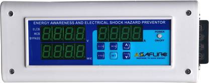 ASAFLINE ELCB Single Phase MCB RCCB RCB High-Low Voltage Protector Energy Meter Powermeter Energy Awareness And Electrical Shock Hazard Preventor ELCB SINGLE PHASE MCB