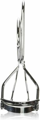 QVS Eyelash Curler Chrome Plated Two Spare Rubber Pads