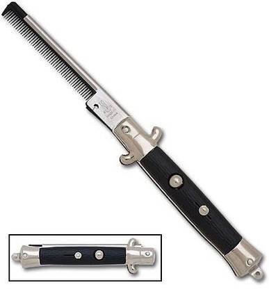 Economize New In Box Switchblade Pocket Comb Folding Greaser Comb [Cat_3976]