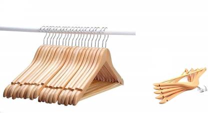 ANH MART Wooden Shirt Pack of 50 Hangers For  Shirt