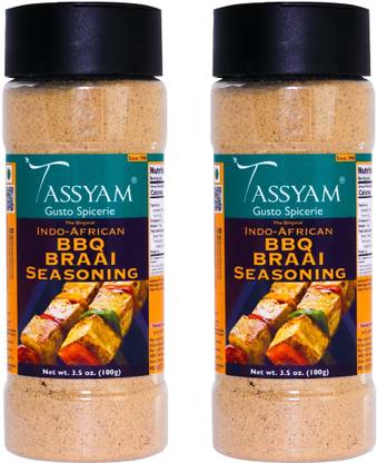 Tassyam BRAAI Indo African Seasoning 200g (100g x2) | Dispenser Bottle