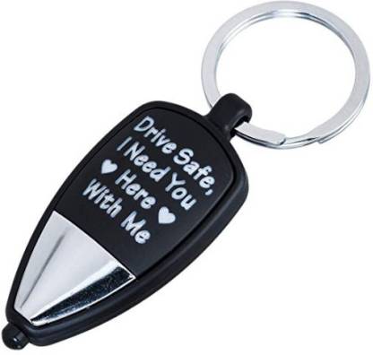 P. R. TRADERS Color changing LED Light with Drive safe message Key Chain