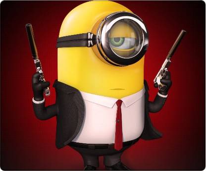 Pujya designs Minions Swag print mouse pad perfect grip mousepd Mousepad