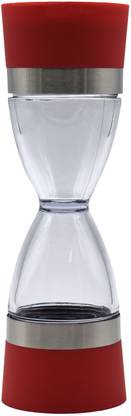 Silly Sale Salt and Pepper Grinder Clear Acrylic Body - Red PP (Polypropylene) Traditional Pepper Mill
