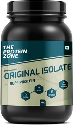 The Protein Zone Original Isolate | 90% Whey | 33 Servings | 27 gm Protein Whey Protein