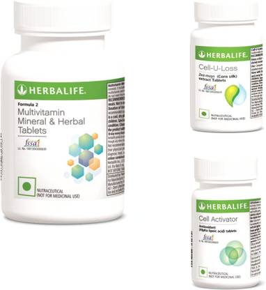 HERBALIFE Multivitamin Mineral and Herbal Tablets & Cell U Loss & Cell Activator.