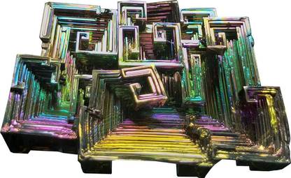 ALDOMIN Bismuth Crystal (159 Gram) Decorative Showpiece  -  4 cm