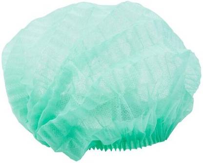 dental mart - Premium Quality Bouffant Cap (Green, free Size) Pack of 350 Used in Hospital, Restaurant, Saloon Surgical Head Cap