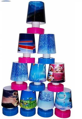 AARAV CREATION Colourful Unique LED Light Push Lamp for Kids Night Lamp