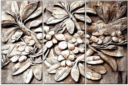 NISH! mural-relief-032-bnz-crm-g-3x2-1x2 Glossy Stone