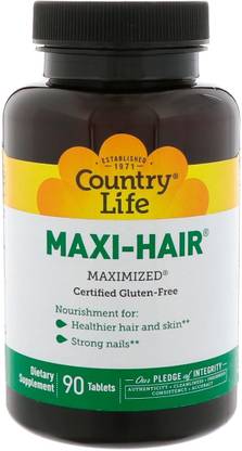 Country Life Maxi-Hair, 90 Tablets